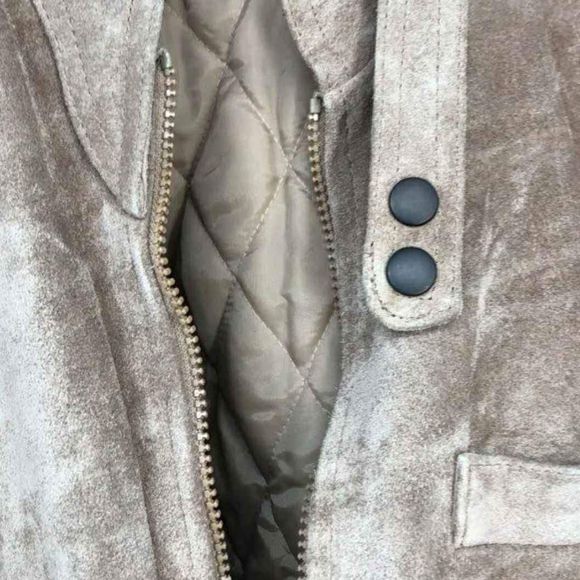 Alvin Josef Designer Brown Suede Jacket Coat - Size Mens X Large - Picture 6 of 6